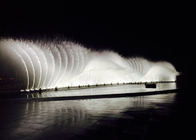 Air Mancur Musik Seni Kontemporer Cahaya Yang Indah Dan Air Menunjukkan Gambar 3D pemasok