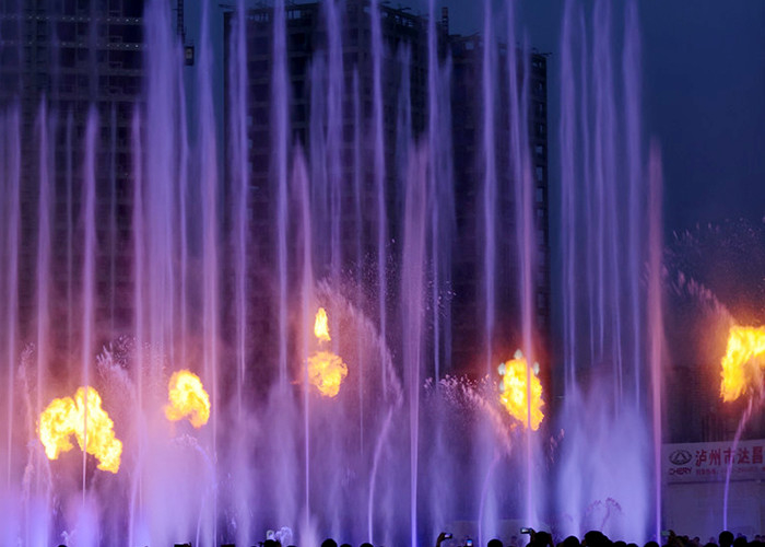 Air Mancur Bernyanyi Klasik Dubai, Air Mancur Berwarna Multi Flaming pemasok